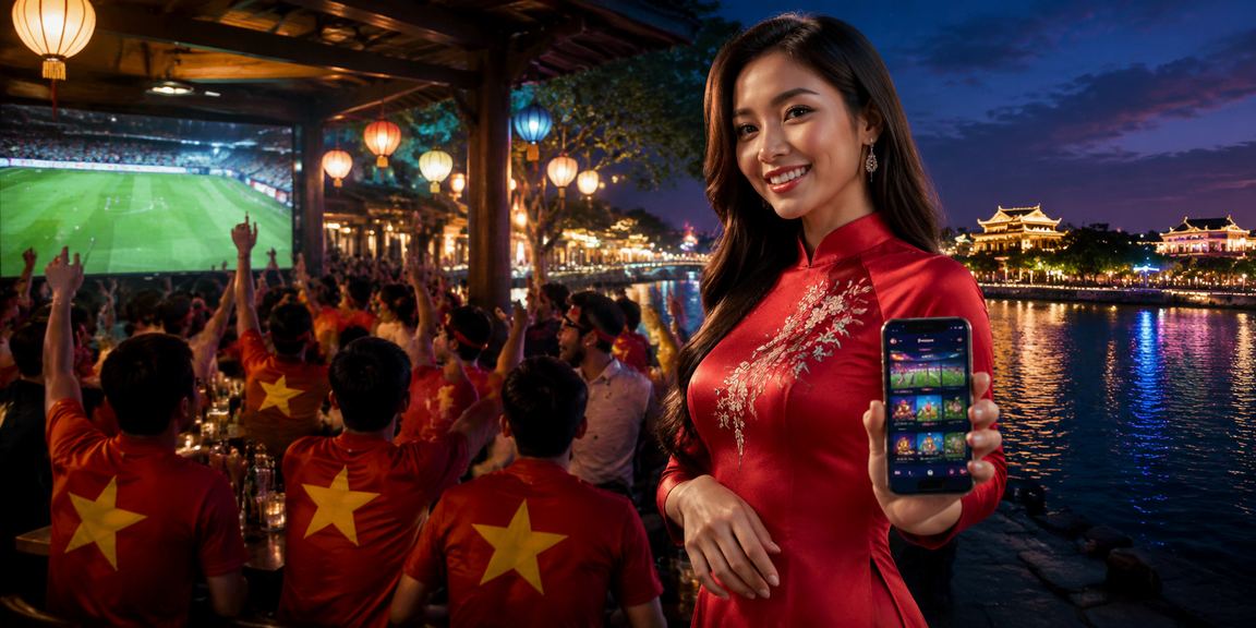 Người dùng tại Huế sử dụng điện thoại để đăng ký tài khoản casino trực tuyến