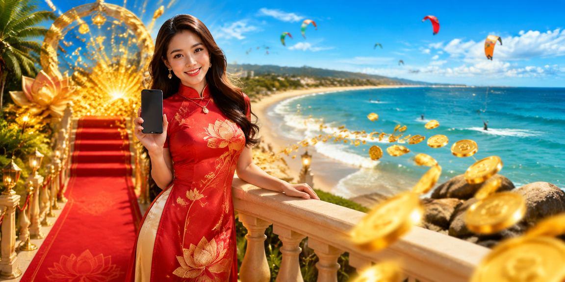 Người dùng tại Mũi Né thực hiện giao dịch tài chính trên thiết bị di động